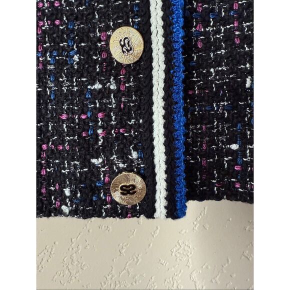 Sandro Vicky Tweed Cropped Jacket - Picture 6 of 11